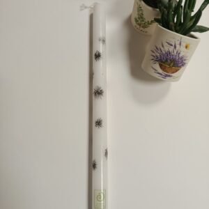 Λαμπάδα ζωγραφισμένη στο χέρι με πικραλίδες